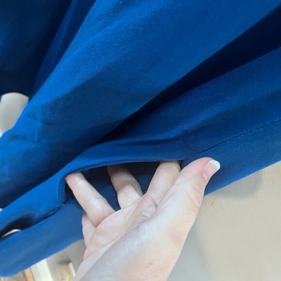 Luukaa Lagenlook Asymmetrical Hem Blue Dress - Size 8 - Picture 3 of 5